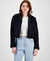 Planet Heart Juniors' Faux-Shearling Jacket