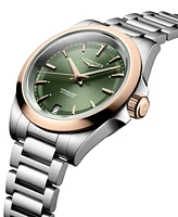 Longines Women's Swiss Automatic Conquest Stainless Steel Bracelet Watch 34mm
