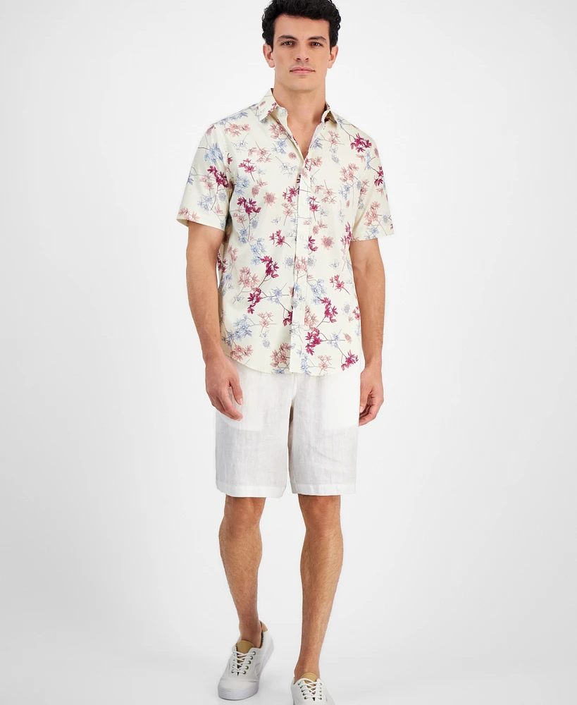 Club Room Men's Woven Floral Shirt, Created for Macy's
