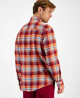 Club Room Men's Regular-Fit Plaid Flannel Shirt