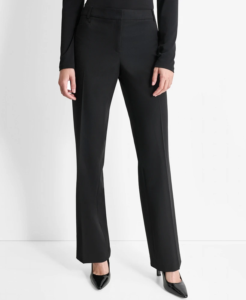 Dkny Women's Modern Fit Flat-Front Trousers