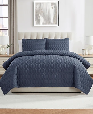 Vcny Home Diamond 3-Piece Quilt Set