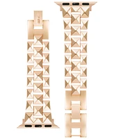 Nine West Women's Rose Gold-Tone Alloy Bracelet Designed for 38/40/41mm Apple Watch - Rose Gold