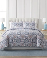 Vcny Home Sea Medallion 3-Piece Quilt Set