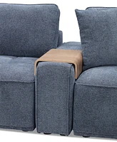 Nycolle 3-Pc. Modular Fabric Sofa with Console, Created for Macy's