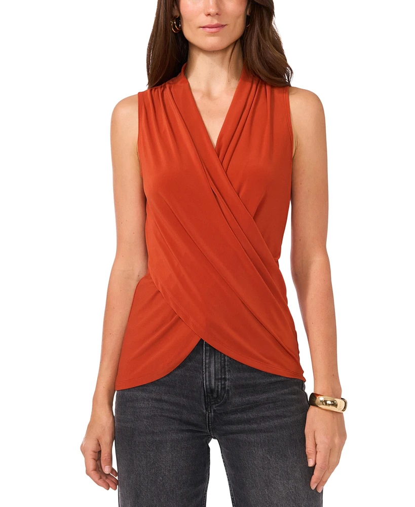 Vince Camuto Women's Crossover Sleeveless Top