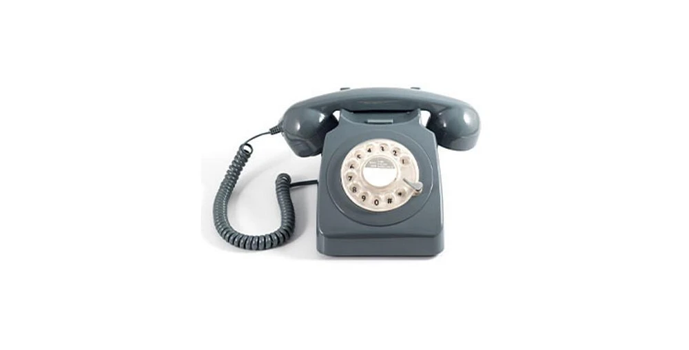 Gpo Retro GPO746RGY 746 Desktop Rotary Dial Telephone - Grey