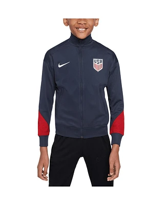 Nike Big Boys and Girls Navy Usmnt 2024 Strike Performance Full-Zip Track Jacket