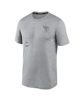 Nike Men's Heather Charcoal Cleveland Guardians Authentic Collection Early Work Tri-Blend Performance T-Shirt