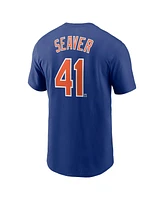 Nike Men's Tom Seaver Royal New York Mets Cooperstown Collection Fuse Name Number T-Shirt