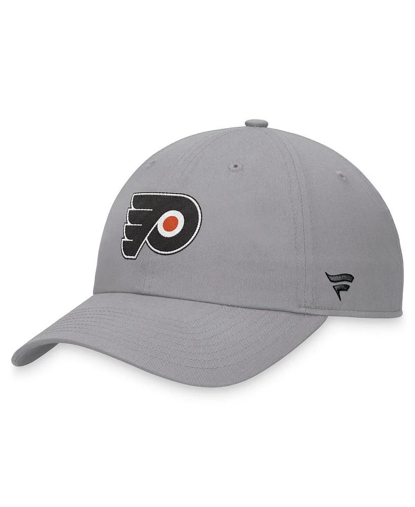 Fanatics Men's Gray Philadelphia Flyers Extra Time Adjustable Hat