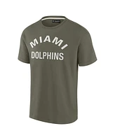 Fanatics Men's and Women's Olive Miami Dolphins Elements Super Soft Short Sleeve T-Shirt