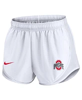 Nike Women's White Ohio State Buckeyes Primetime Tempo Performance Shorts