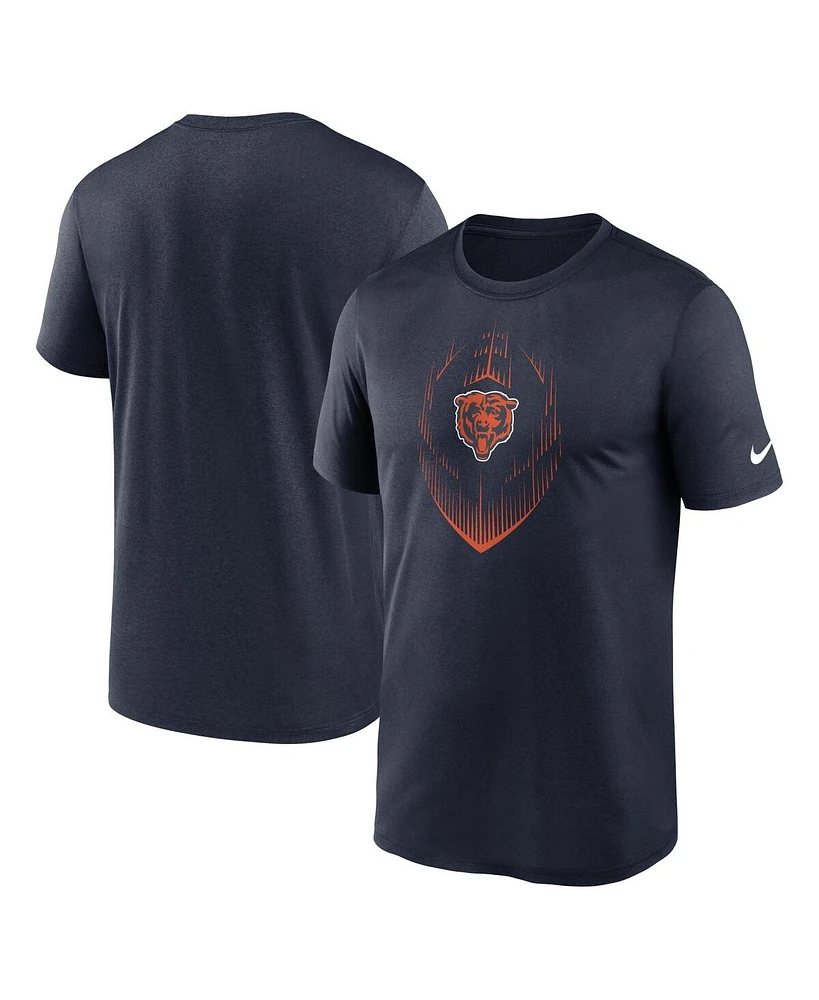 Nike Men's Navy Chicago Bears Primetime Legend Icon Performance T-Shirt