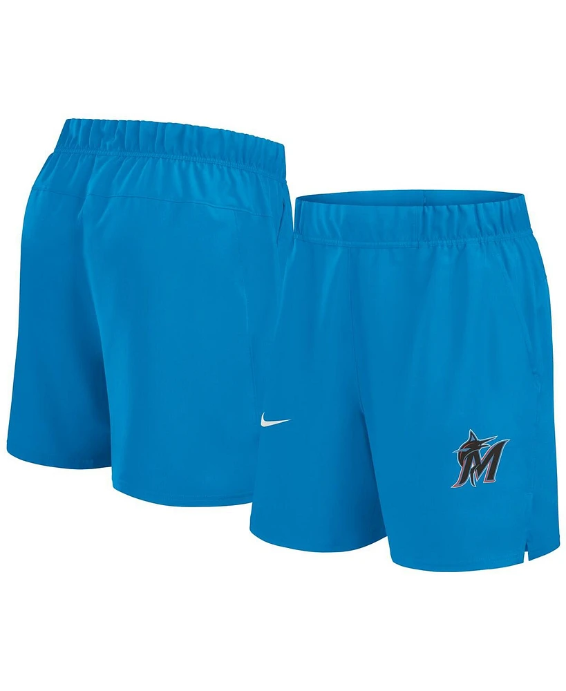 Nike Men's Blue Miami Marlins Woven Victory Performance Shorts