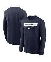 Nike Men's Navy Penn State Nittany Lions 2024 Sideline Legend Performance Long Sleeve T-Shirt