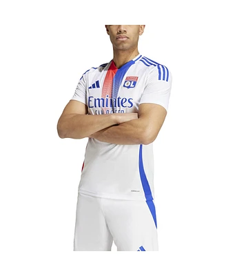 Adidas Men's White Olympique Lyonnais 2024/25 Home Replica Jersey