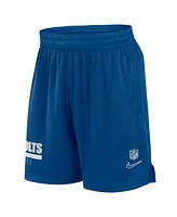 Nike Men's Royal Indianapolis Colts 2024 Sideline Performance Mesh Shorts