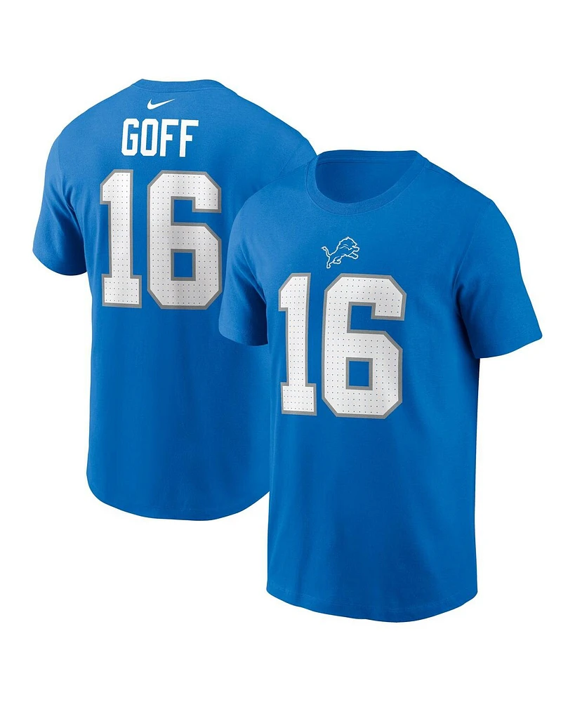 Nike Men's Jared Goff Detroit Lions Name Number T-Shirt