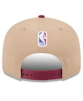 New Era Men's Tan/Wine Cleveland Cavaliers 2024 Nba Draft 9FIFTY Snapback Hat