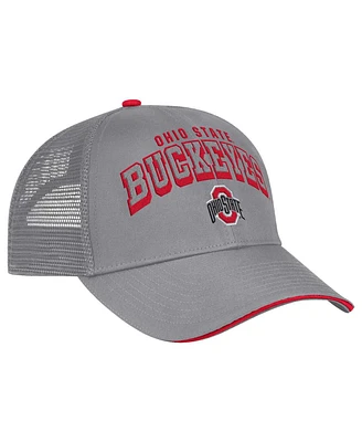 Colosseum Men's Gray Ohio State Buckeyes Wyatt Adjustable Hat