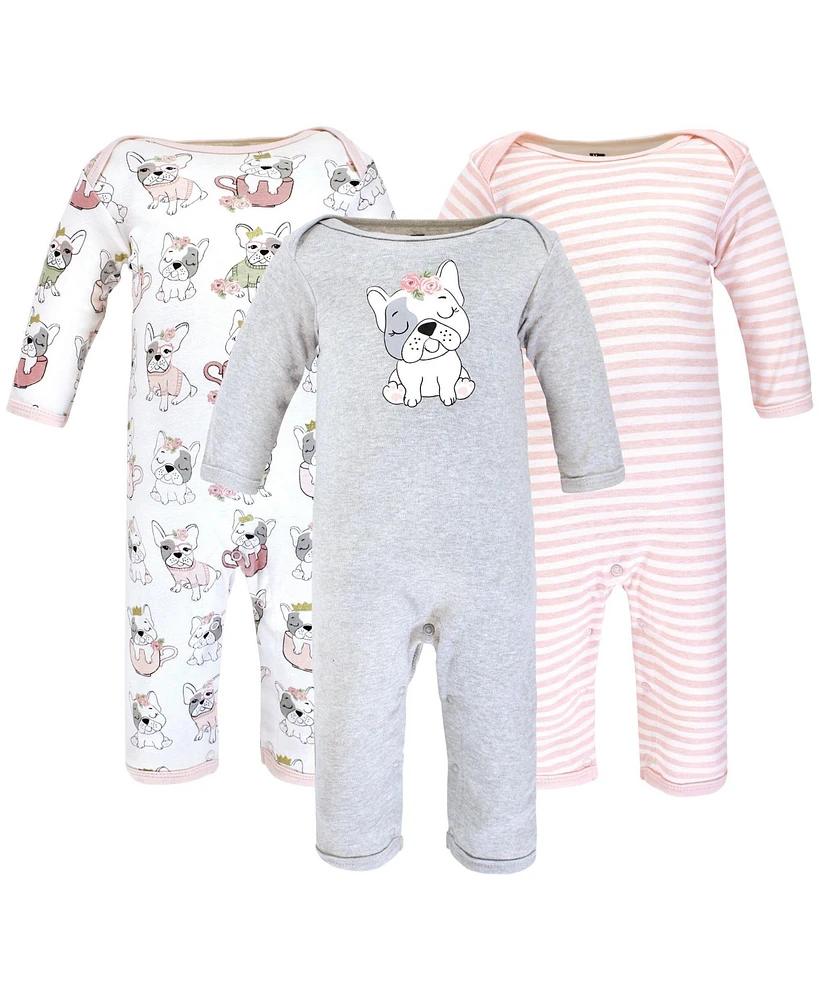 Hudson Baby Baby Girls Hudson Cotton Coveralls