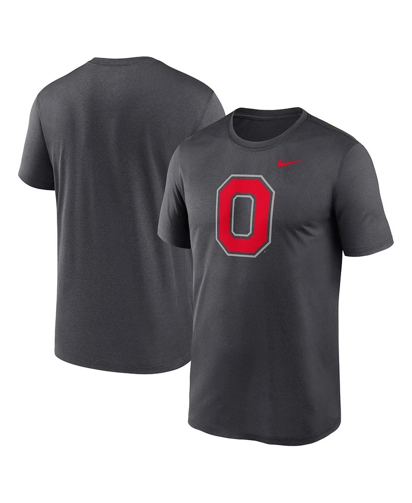 Nike Men's Anthracite Ohio State Buckeyes Primetime Legend Alternate Logo T-Shirt