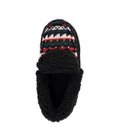 Muk Luks Women's Anais Moccasin Slippers, Oatmeal Birdseye, XLarge