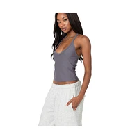 Edikted Women's Racer Back Halter Top