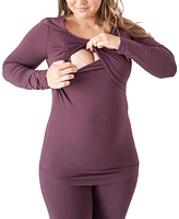 Kindred Bravely Plus Jane Long Sleeve Nursing Pajama Set