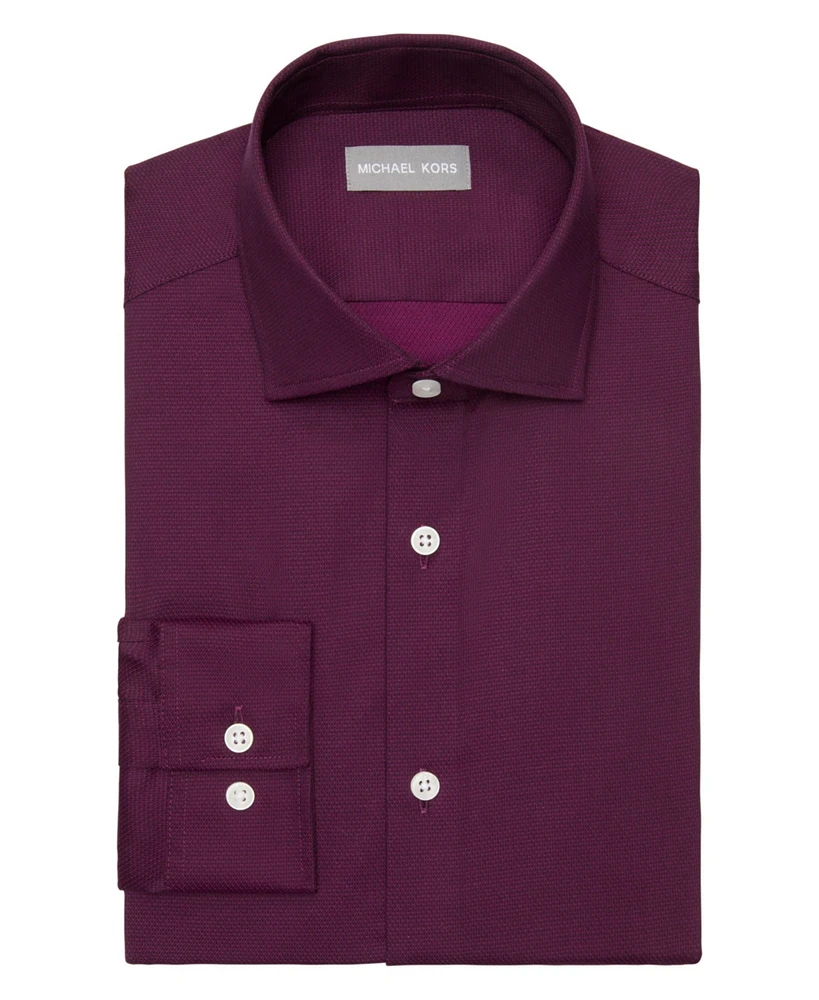 Michael Kors Men's Slim Fit Comfort Stretch Solid Dress Shirt