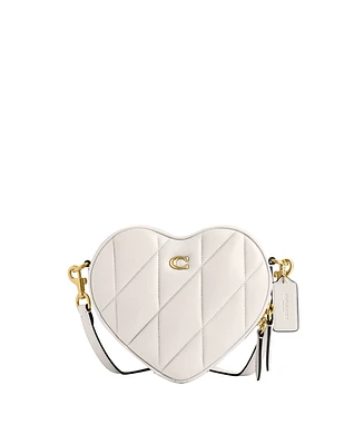 Coach Women's Quilted Leather Heart Crossbody Bag