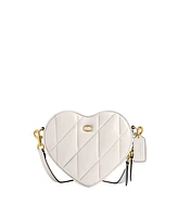 Coach Women's Quilted Leather Heart Crossbody Bag