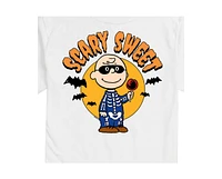 Hybrid Apparel Peanuts Scary Mens Short Sleeve Tee