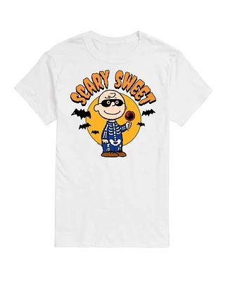 Hybrid Apparel Peanuts Scary Mens Short Sleeve Tee