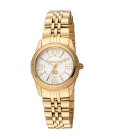 Roberto Cavalli Women's Quartz Gold-tone Stainless Steel Watch 28mm