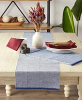 Design Imports Chambray Fine Ribbed Placemat 6 Piece