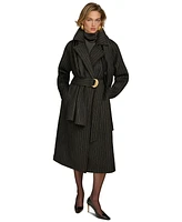 Donna Karan New York Women's Belted Scarf-Wrap Coat