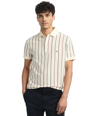 Tommy Hilfiger Men's Regular-Fit Vertical Stripe Polo Shirt