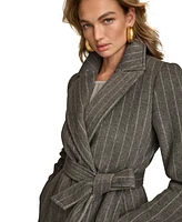 Donna Karan New York Women's Belted Notched-Collar Wrap Coat