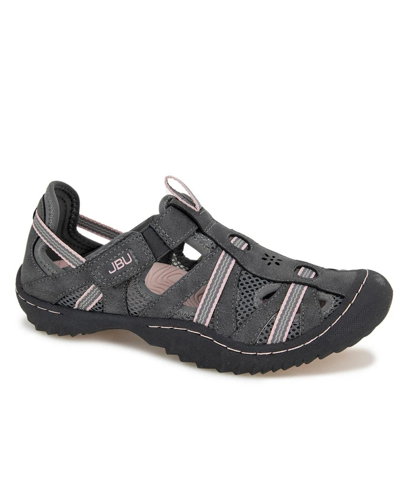 Jbu Women's Regional Water-Ready Strappy Sandal Flats