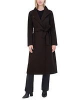 Tahari Women's Wing-Collar Embellished Toggle Coat