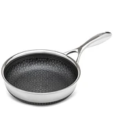 Livwell DiamondClad 8" Hybrid Nonstick Stainless Steel Frying Pan with Tempered Glass Lid