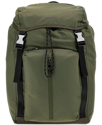 Guess Men's Roma Flap Logo Backpack