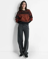 Dkny Women's Jacquard Dolman-Sleeve Sweater