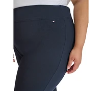 Tommy Hilfiger Plus Size Side-Slit High-Rise Leggings