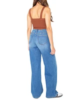 Celebrity Pink Juniors' Mid-Rise Wide-Leg Jeans