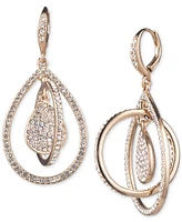 Givenchy Pave Crystal Pear-Shape Orbital Drop Earrings