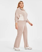 And Now This Trendy Plus Scuba Wide-Leg Pants, Created for Macy's