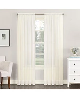 No. 918 Sheer Voile Rod Pocket Curtain Panel